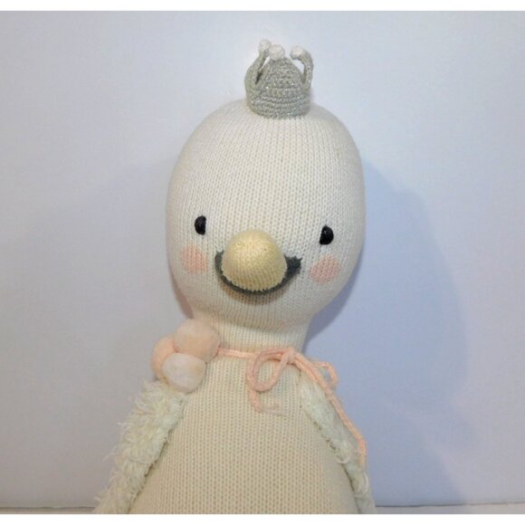 Harlow The Swan Plush Cuddle + Kind Stuffed Animal Hand Knit Doll 20" Peru - Picture 3 of 7